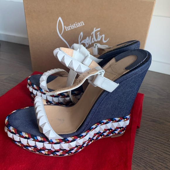 SOLD‼️‼️ Christian Louboutin Wedges Size 38 - Picture 2 of 5
